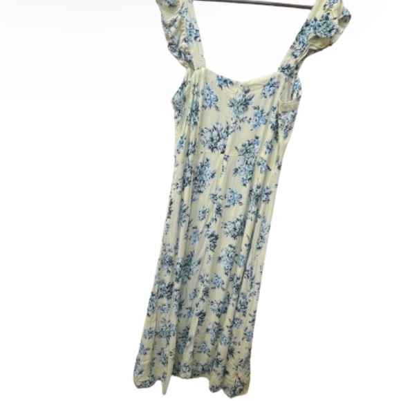 Loft Women’s Plus Floral Ruffle Strap Midi Dress 14 - Picture 5 of 9
